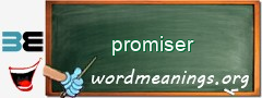 WordMeaning blackboard for promiser
